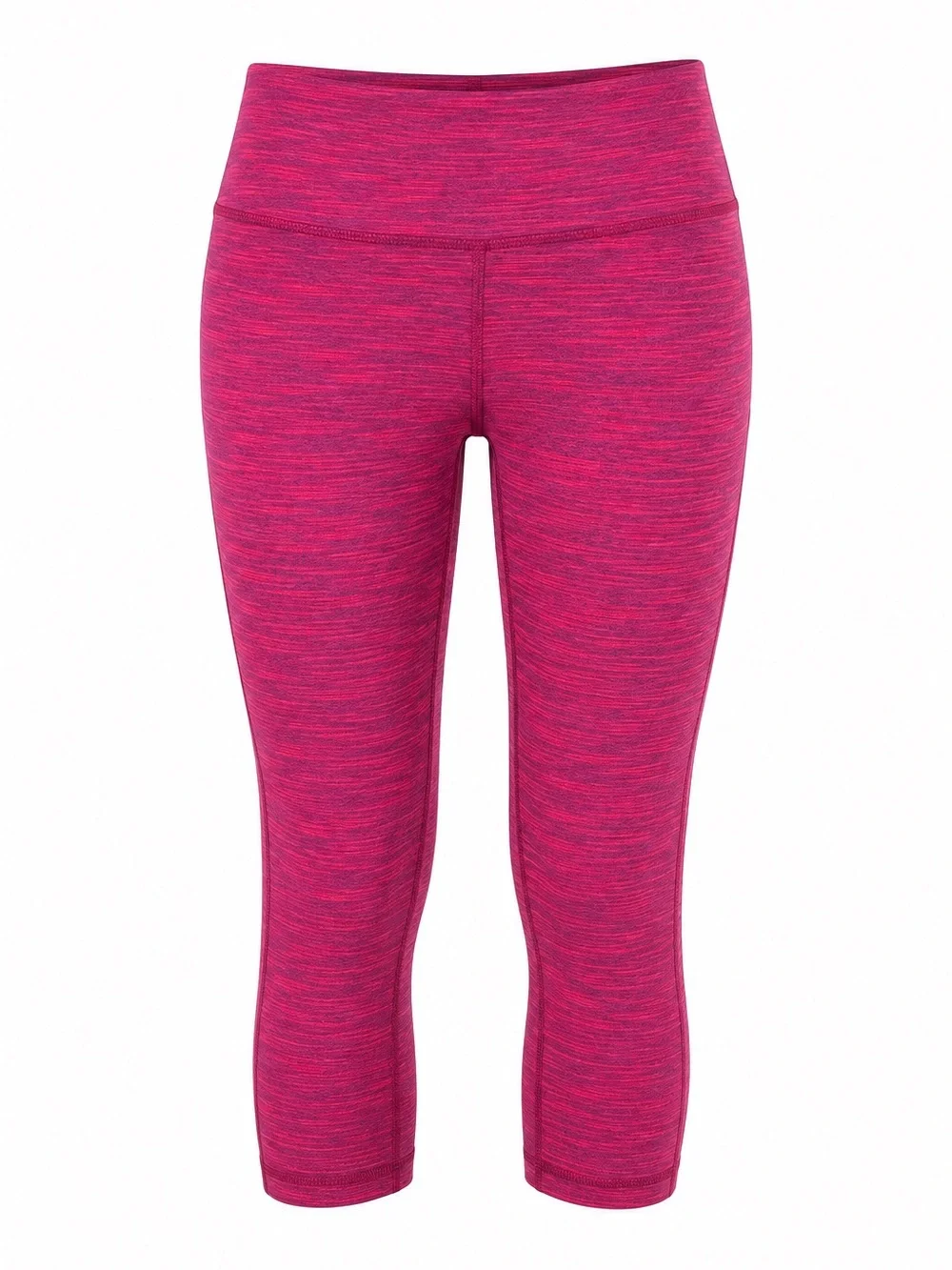 Lululemon Leggings Women’s Size 4 Pink Heathered Crop Capri Yoga Running Pants